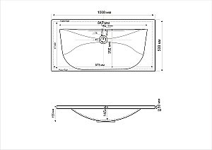 Консоль с раковиной Cezares Cadro 50/30 для ванной в интернет-магазине сантехники Sanbest