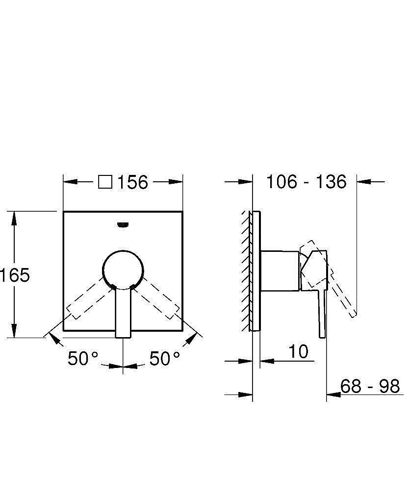 Смеситель для душа Grohe Allure 24069000 купить в интернет-магазине сантехники Sanbest
