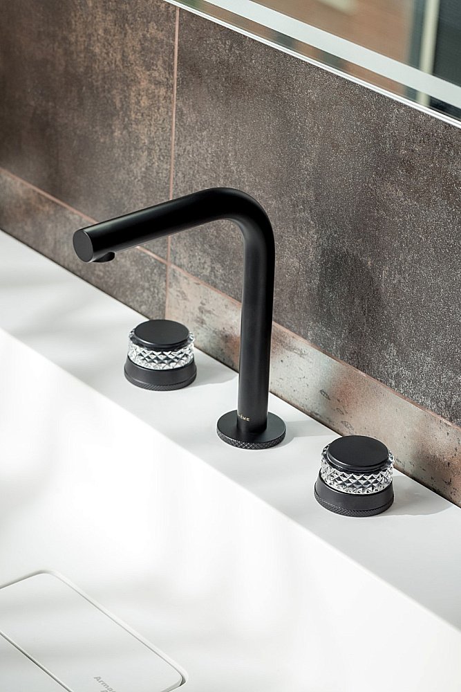 Смеситель для раковины Boheme Aura 152-B-A черный матовый купить в интернет-магазине сантехники Sanbest