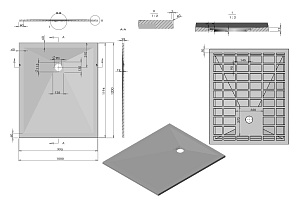 Душевой поддон Vincea VST-4SR1012G 120x100 серый купить в интернет-магазине Sanbest