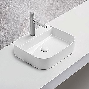 Раковина накладная Vincea 50 VBS-50550 белая купить в интернет-магазине Sanbest