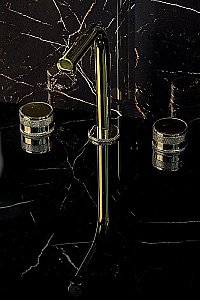 Смеситель для раковины Boheme Prestige 152-G-PR золото купить в интернет-магазине сантехники Sanbest