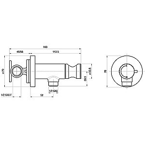 Гигиенический душ Bossini Paloma Flat E37015B.045 белый купить в интернет-магазине сантехники Sanbest