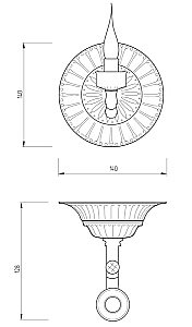 Светильник Migliore VERSAILLES 32680 золото купить в интернет-магазине сантехники Sanbest