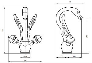 Смеситель для раковины Migliore Luxor 23250 купить в интернет-магазине сантехники Sanbest