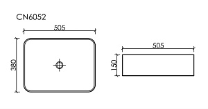 Раковина Ceramica Nova Element 50 CN6052 белая купить в интернет-магазине Sanbest