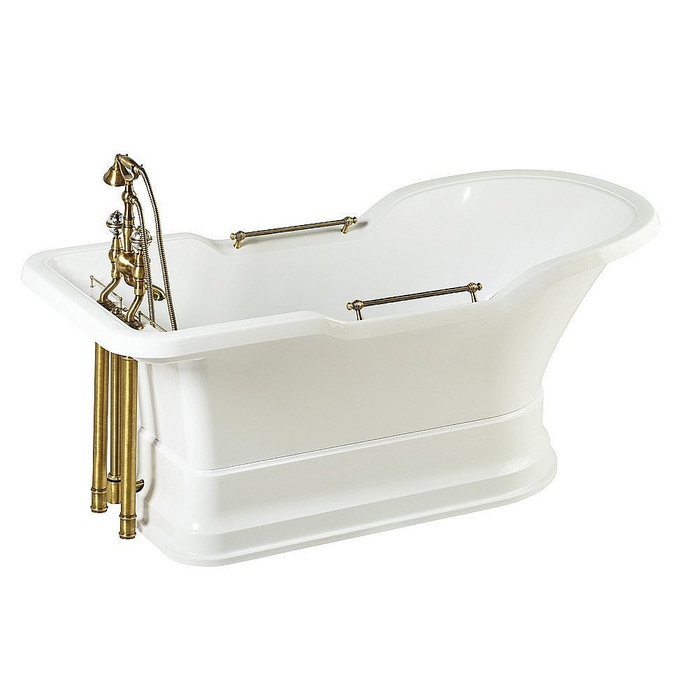 Ванна Migliore Impero Podium 25811 180х87 белая,бронза купить в интернет-магазине Sanbest