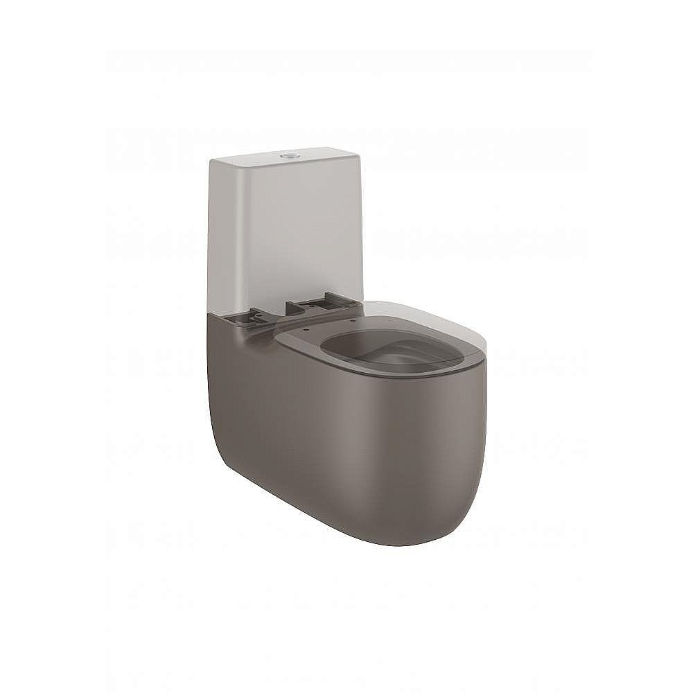 Унитаз напольный Roca Beyond 3420B9660 безободковый, с бачком, кофе купить в интернет-магазине Sanbest