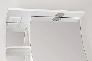 Зеркальный шкаф Style Line Волна 60/С купить в интернет-магазине сантехники Sanbest