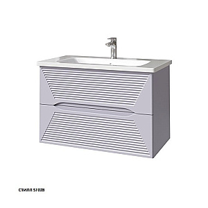 Тумба с раковиной Caprigo Modo-Terza 80 с интегрированной ручкой, цвет на выбор для ванной в интернет-магазине Sanbest