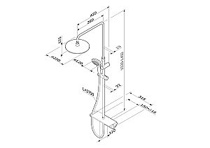 Душевая система AM.PM Spirit 2.0 F0770A400 купить в интернет-магазине сантехники Sanbest