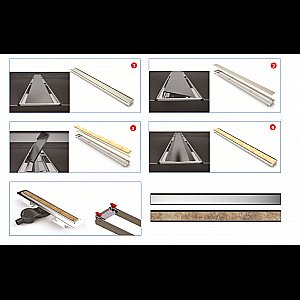 Душевой лоток BERGES B1 Keramik 094117 бронза купить в интернет-магазине Sanbest