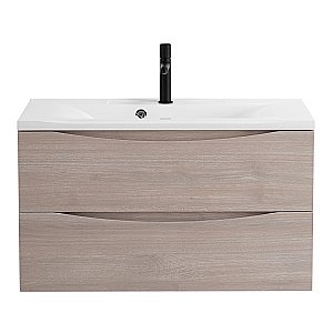 Тумба с раковиной Belbagno MARINO 90 2C-SO/BB900/450-LV-MR-PR Rovere Grigio для ванной в интернет-магазине Sanbest