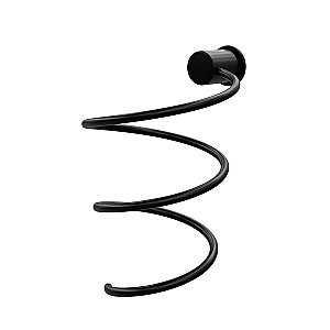 Держатель для фена WasserKraft Abens K-1080BLACK черный Soft-touch купить в интернет-магазине сантехники Sanbest