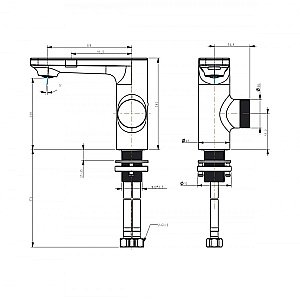 Смеситель для раковины BERGES MORANS 076001 сенсорный, хром глянцевый купить в интернет-магазине сантехники Sanbest