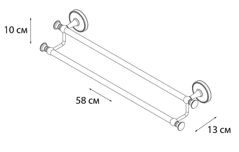 Полотенцедержатель FIXSEN ADELE FX-55002 купить в интернет-магазине сантехники Sanbest