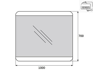 Зеркало BelBagno SPC-CEZ-1000-700-LED-TCH в ванную от интернет-магазине сантехники Sanbest