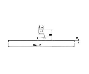 Верхний душ Elghansa CER05 хром купить в интернет-магазине сантехники Sanbest