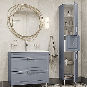 Пенал Iddis Oxford 36 OXF36L0i97 светло-серый для ванной в интернет-магазине сантехники Sanbest