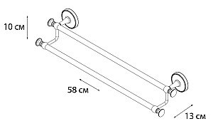 Полотенцедержатель FIXSEN ADELE FX-55002 купить в интернет-магазине сантехники Sanbest