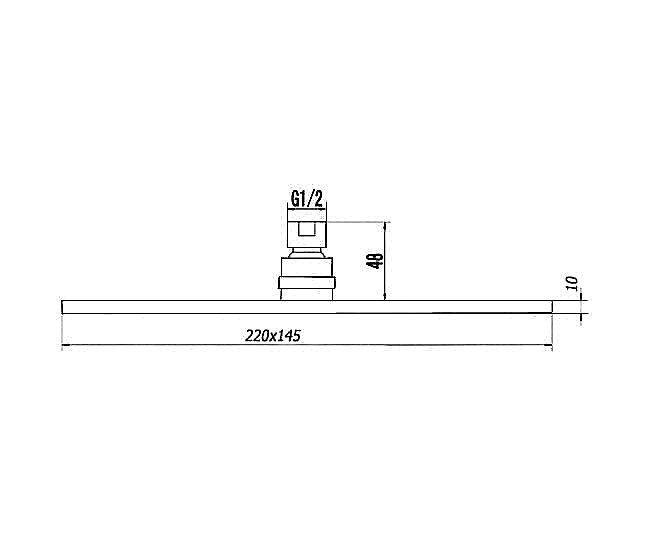 Верхний душ Elghansa CER05 хром купить в интернет-магазине сантехники Sanbest