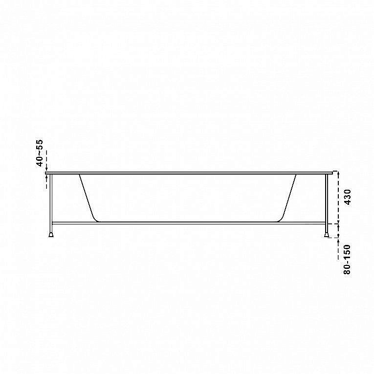 Ванна BAS Аура 150x150 купить в интернет-магазине Sanbest