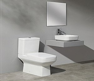 Раковина накладная Ceramalux N 39 D1303 белая купить в интернет-магазине Sanbest