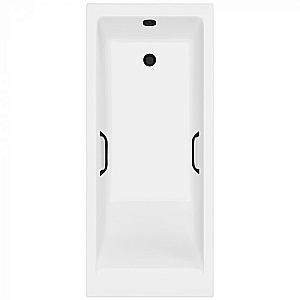Ванна с узким бортом Delice Diapason DLR330051RB-G 170х80 белая/ручки черные купить в интернет-магазине Sanbest