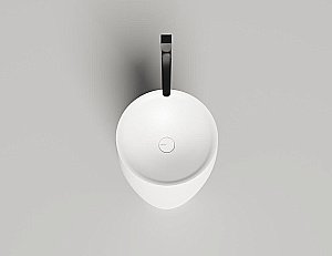 Раковина напольная Salini ALDA 03 130311G 47 из искусственного камня S-Sense, белая глянцевая купить в интернет-магазине Sanbest