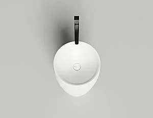 Раковина напольная Salini ALDA 03 130311G 47 из искусственного камня S-Sense, белая глянцевая купить в интернет-магазине Sanbest