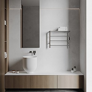 Полотенцесушитель электрический ABBER Standard AH4614 хром купить в интернет-магазине сантехники Sanbest