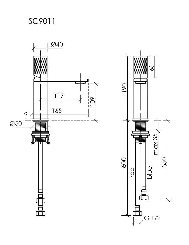 Смеситель для раковины Sancos Nexus SC9011GG вороненая сталь купить в интернет-магазине сантехники Sanbest