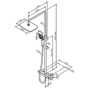 Душевая система AM.PM Func F078F400 хром купить в интернет-магазине сантехники Sanbest