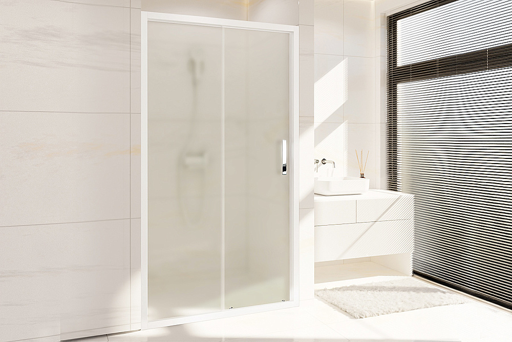 Душевая дверь Royal Bath ACCORD RB HS-C 125x200 стекло матовое/профиль белый купить в интернет-магазине Sanbest