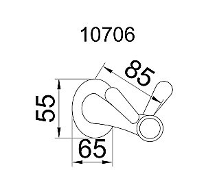 Крючок Boheme Puro 10706 купить в интернет-магазине сантехники Sanbest