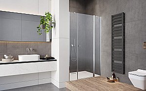 Душевая дверь Radaway Eos DWJS II 130 стекло прозрачное/профиль хром купить в интернет-магазине Sanbest