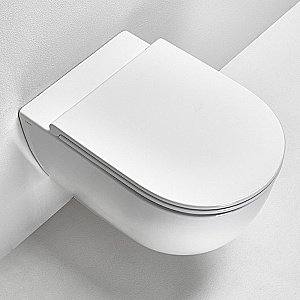 Унитаз подвесной Simas Trevi TRV18, безободковый, белый матовый купить в интернет-магазине Sanbest