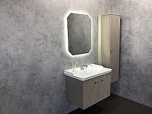 Шкаф-колонна Comforty Кремона 00-00001219 40 латте для ванной в интернет-магазине сантехники Sanbest