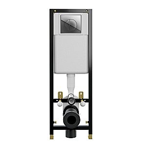 Инсталляция для унитаза Cersanit BLACK 35 с кнопкой LEON Хром купить в интернет-магазине сантехники Sanbest