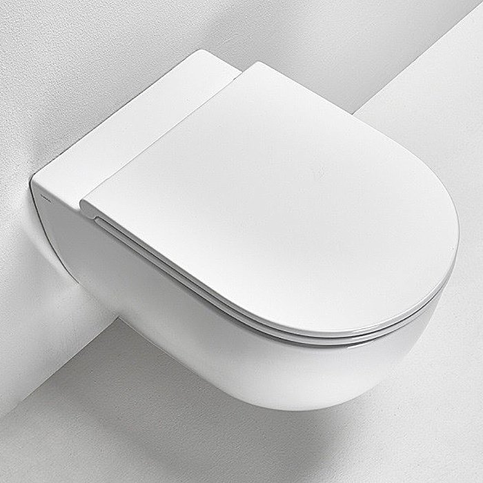 Унитаз подвесной Simas Trevi TRV18, безободковый, белый матовый купить в интернет-магазине Sanbest