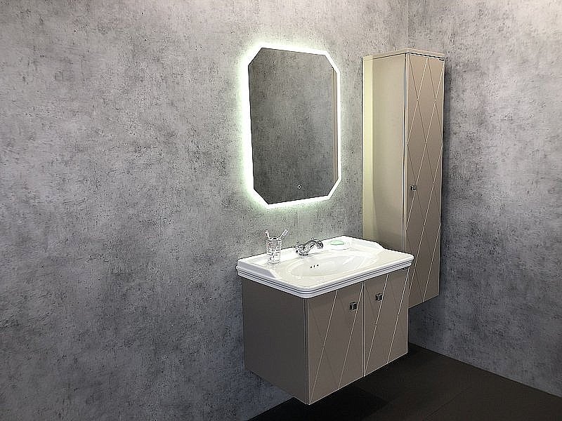 Шкаф-колонна Comforty Кремона 00-00001219 40 латте для ванной в интернет-магазине сантехники Sanbest