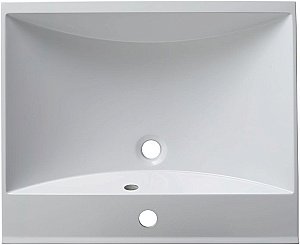 Тумба с раковиной Aquanet Нота New 58 344141+281220 белая глянцевая для ванной в интернет-магазине Sanbest