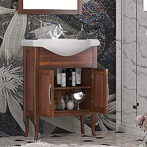 Тумба с раковиной Опадирис Мираж 65 светлый орех для ванной в интернет-магазине Sanbest