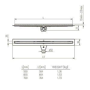 Душевой лоток Veconi V600SL купить в интернет-магазине Sanbest