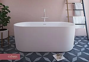 Ванна акриловая Cezares METAURO-INT-Central-180-80-60-W-MATT купить в интернет-магазине Sanbest