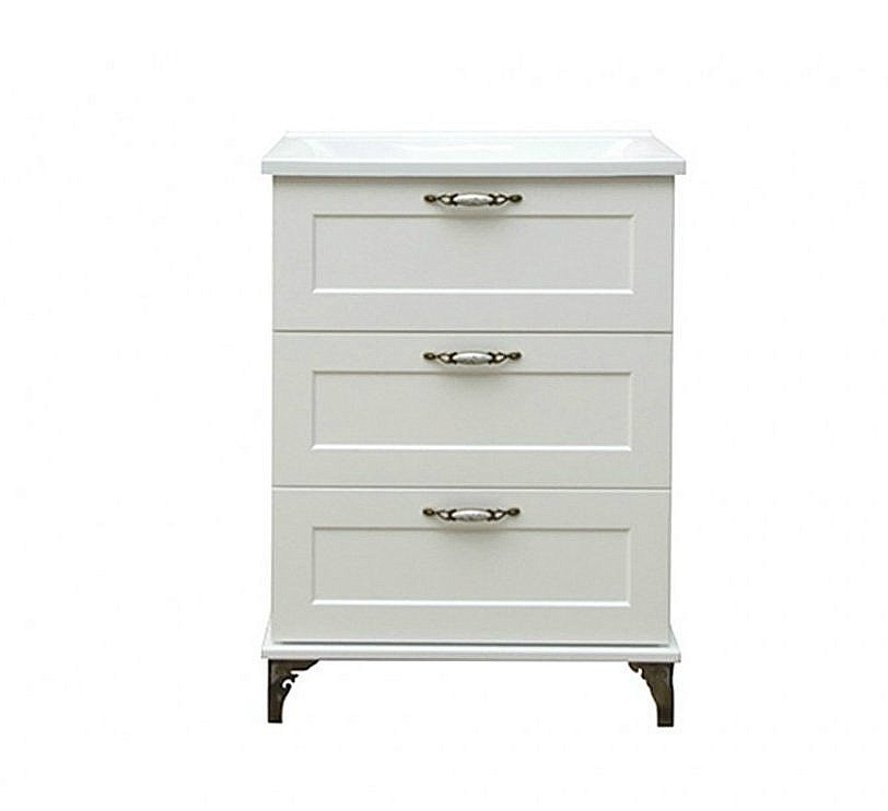 Тумба с раковиной Эстет Bali Classic 75 белая для ванной в интернет-магазине Sanbest