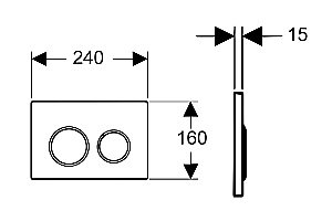 Кнопка смыва Boheme Bronze 657 купить в интернет-магазине сантехники Sanbest