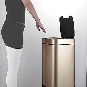 Ведро для мусора WeltWasser RONE CG 28L золото купить в интернет-магазине сантехники Sanbest