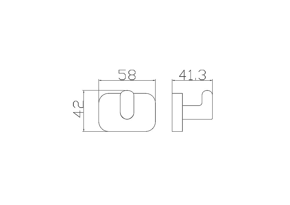 Крючок WONZON & WOGHAND GRAFFITY WW-9315-BGM темный графит купить в интернет-магазине сантехники Sanbest