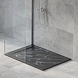 Душевой поддон RGW Stone Tray STL MB 52212810-14 80x100 черный мрамор купить в интернет-магазине Sanbest